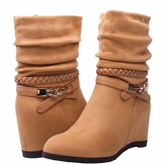 Womens "Ava" Suede Leather Ankle Boots - Picture 1 of 4